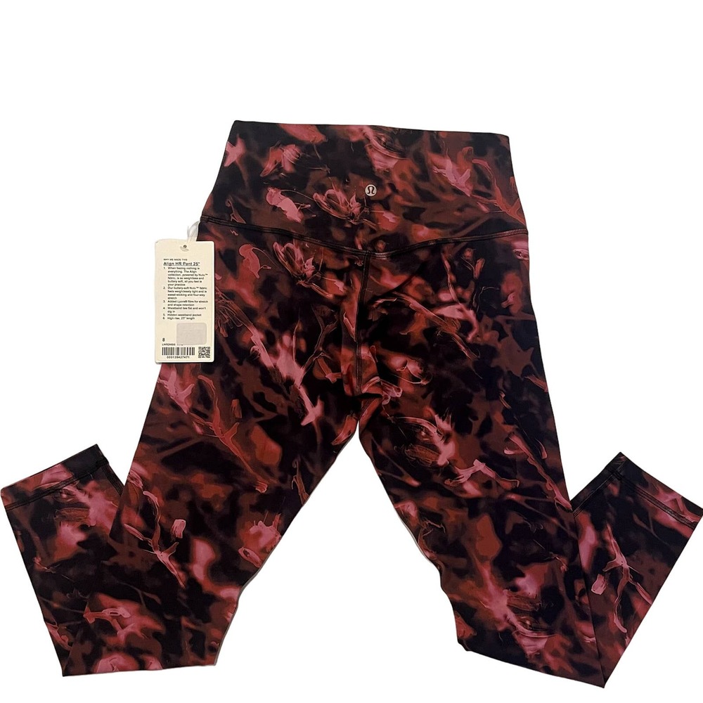 Lululemon Align HR Pant 25" Intensity Pink Blossom New With Tags Sz 8